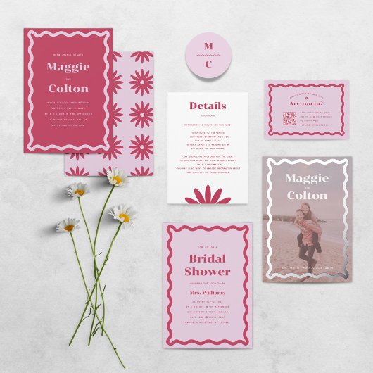 Daisy Bridal Shower Invitation Kaart