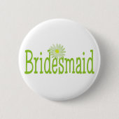 Daisy Bridesmaid Ronde Button 5,7 Cm (Voorkant)