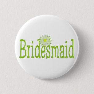 Daisy Bridesmaid Ronde Button 5,7 Cm