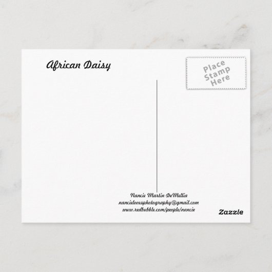 Daisy-Briefkaart Briefkaart (Achterkant)