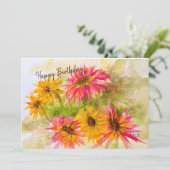 Daisy Bright Flat Card Bedankkaart (Staand voorkant)