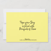 Daisy Bright verjaardagstaafkaart Bedankkaart (Achterkant)