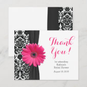 Daisy Bruidsfeest Dank Je Kaart | Damask Gerber (Voorkant / Achterkant)