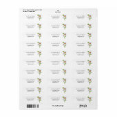 Daisy bruidsmeisje feest Return Address Label (Full Sheet)