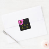 Daisy bruiloft dank u Monogram Stickers (Envelop)