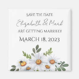 Daisy bruiloft Sparen de date magnet