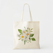 Daisy Budget Canvas tas Schattige Bloemen Herbruik (Voorkant)