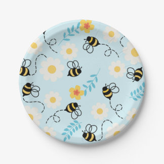 Daisy Bumble Bee Borden Papieren Bordje