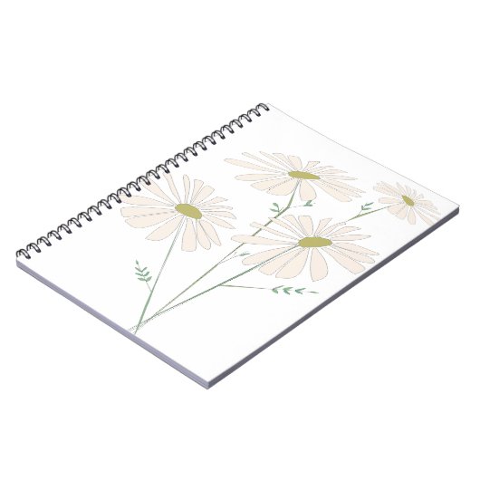 Daisy Bunch Delicate Daisy Dance - Witte Bloemen Notitieboek