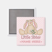 Daisy Bunny Little Sister Magneet (Voorkant / Achterkant)