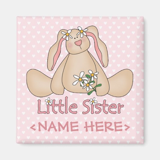 Daisy Bunny Little Sister Magneet (Voorkant)