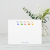 Daisy Bunny Note Cards Bedankkaart (Staand voorkant)