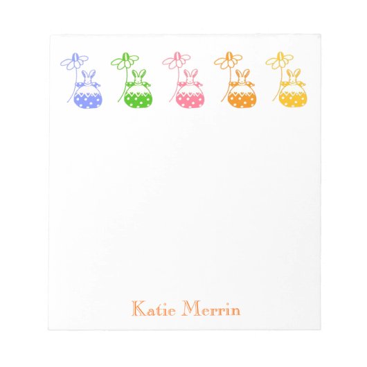 Daisy bunny note notitieblok (Voorkant)