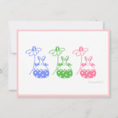 Daisy bunny uitnodiging (Achterkant)