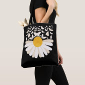 Daisy Butterflies Vloer Vrouwen kladden Tote Bag (Dichtbij)