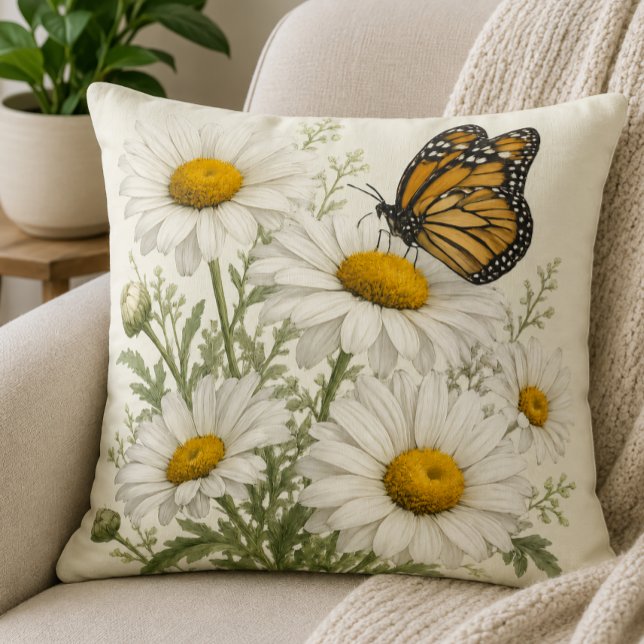 Daisy & Butterfly Bloei Kussen (Creator heeft geüpload)