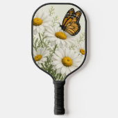 Daisy & Butterfly Bloei Pickleball Paddle (Voorkant)