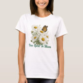 Daisy & Butterfly Bloei T-shirt (Voorkant)