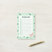 Daisy & Butterfly Checklist Takenlijst Notitieblok Post-it® Notes (Op bureau)