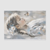 Daisy Butterfly Girl Decoupage Tissuepapier (Voorkant)