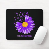 Daisy Butterfly Paars Ribbon Overdosering Bewustma Muismat (Met muis)
