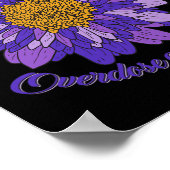Daisy Butterfly Paarse Lint Overdose Awareness 3 Poster (Hoek)