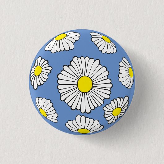 Daisy Buttonnen Ronde Button 3,2 Cm (Voorkant)