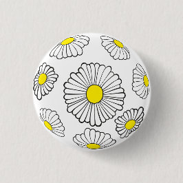 Daisy Buttonnen Ronde Button 3,2 Cm