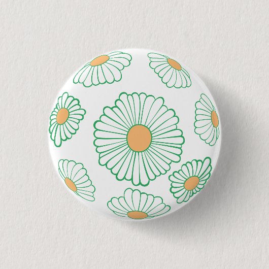 Daisy Buttonnen Ronde Button 3,2 Cm (Voorkant)