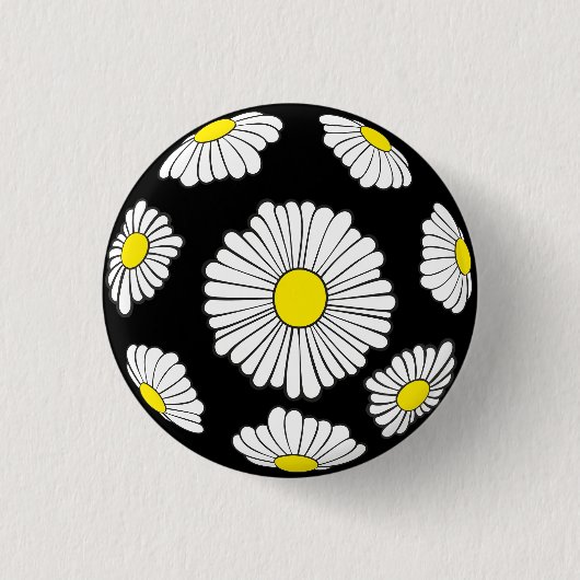 Daisy Buttonnen Ronde Button 3,2 Cm (Voorkant)
