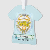 Daisy caduceus-verpleegkundige ornament (voorkant)