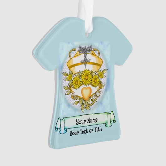 Daisy caduceus-verpleegkundige ornament (voorkant)