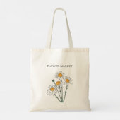 Daisy Canvas Bag, Teacher Tote Bag (Achterkant)