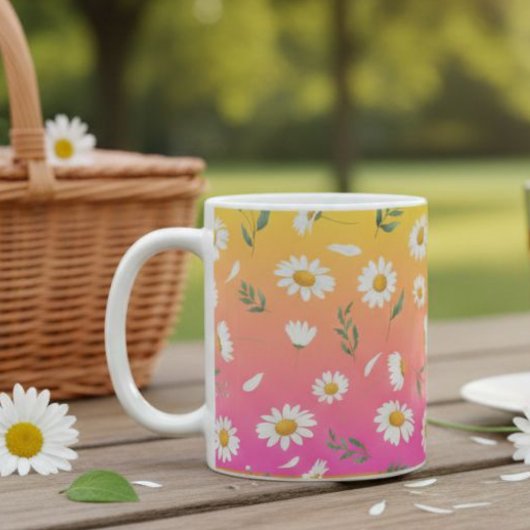 Daisy ceramic mug , Daisy coffee cups  Koffiemok