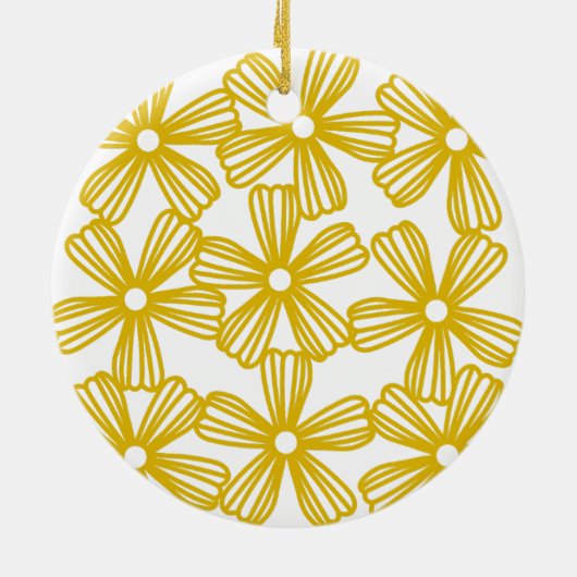 DAISY CHAIN ACHTERGROND KERAMISCH ORNAMENT (Achterkant)