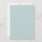 Daisy Chain Blue Pattern Wedding Invitation Kaart (Achterkant)