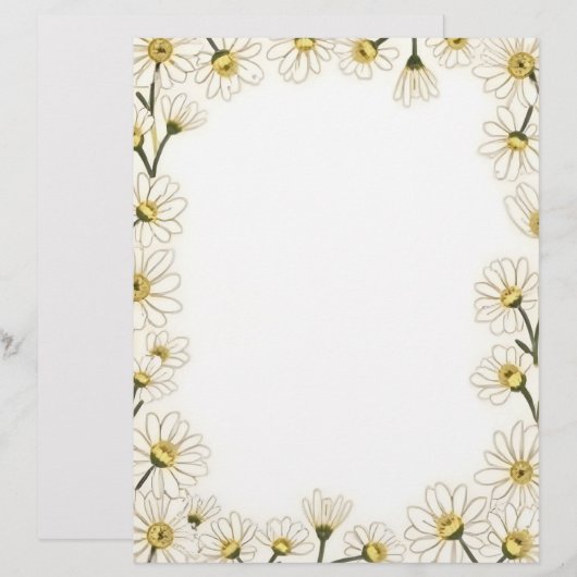 Daisy Chain Kantoor Papier Briefhoofd (Voorkant / Achterkant)