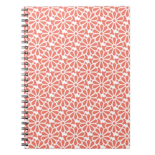 Daisy Chain - Notebook (Coral) Notitieboek (Voorkant)