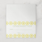 daisy chain place card plaatskaartje (Buitenkant ongevouwen)