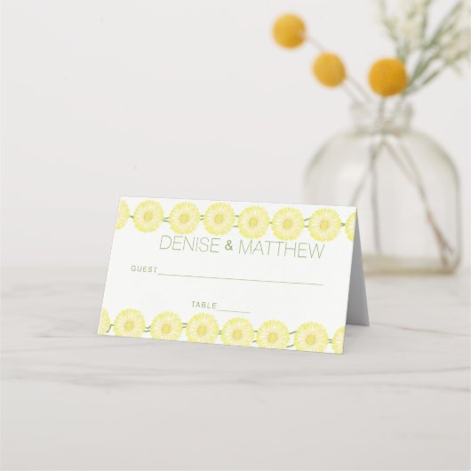 daisy chain place card plaatskaartje (Voorkant)
