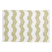 Daisy Chain Wiggly Flower Stripes geel Kussensloop (Achterkant-Links)