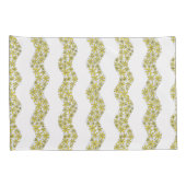 Daisy Chain Wiggly Flower Stripes geel Kussensloop (Achterkant-Rechts)