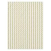 Daisy Chain Wiggly Flower Stripes geel Tafelkleed (Voorkant)