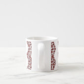 Daisy Chain Wiggly Flower Stripes rood Espresso Kop (Achterkant)