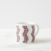 Daisy Chain Wiggly Flower Stripes rood Espresso Kop (Voorkant rechts)
