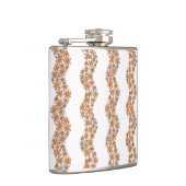 Daisy Chain Wiggly Flower Stripes sinaasappel Heupfles (Rechts)