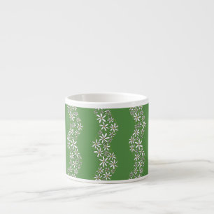 Daisy Chain Wiggly Flower Stripes wit groen Espresso Kop