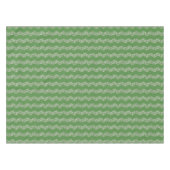 Daisy Chain Wiggly Flower Stripes wit groen Tafelkleed (Voorkant (Horizontaal))