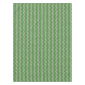 Daisy Chain Wiggly Flower Stripes wit groen Tafelkleed (Voorkant)