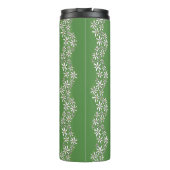 Daisy Chain Wiggly Flower Stripes wit groen Thermosbeker (Achterkant)